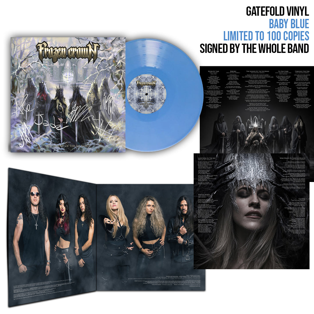 EXCLUSIVE NA tour SIGNED "The Legend Of The Six Kings" Marbled Vinyl (BABY BLUE)