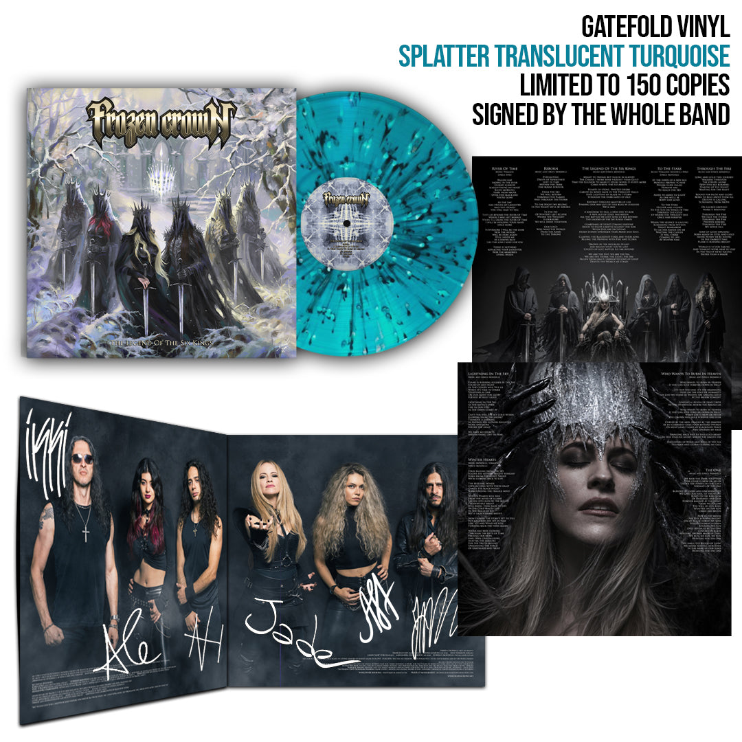 LIMITED & SIGNED "The Legend Of The Six Kings" Splatter Vinyl (translucent, turquoise) PRE-ORDER
